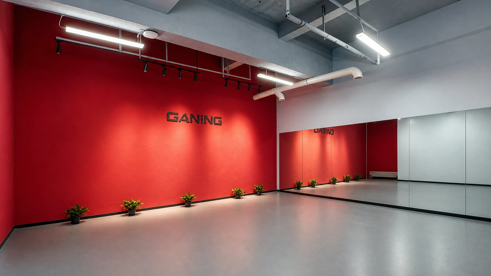 GANING 红色舞蹈训练室